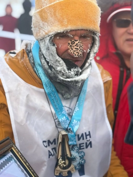Алексей Смертин успешно завершил морозный ультрамарафон в Якутии