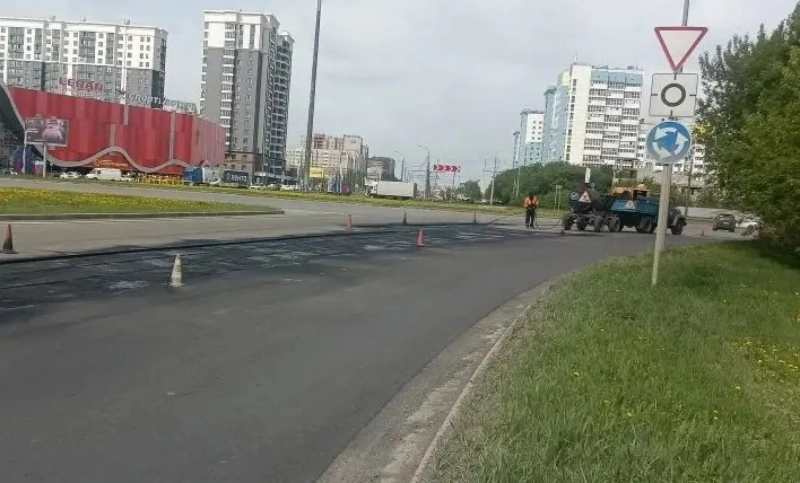 Участки улиц Гоголя и Власихинской обновляют в Барнауле