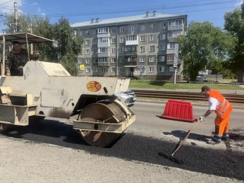 57 тысяч квадратных метров дорог обновили в Барнауле